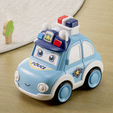 Maxbell Press and Go Car Durable Cute Vehicles Toys for Kindergarten Kids Preschool police car