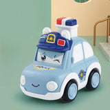 Maxbell Press and Go Car Durable Cute Vehicles Toys for Kindergarten Kids Preschool police car