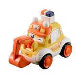 Maxbell Press and Go Car Durable Cute Vehicles Toys for Kindergarten Kids Preschool engineering car