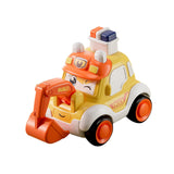 Maxbell Press and Go Car Durable Cute Vehicles Toys for Kindergarten Kids Preschool engineering car