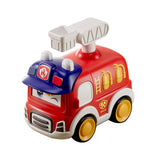 Maxbell Press and Go Car Durable Cute Vehicles Toys for Kindergarten Kids Preschool fire truck
