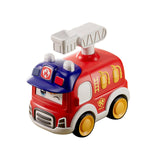 Maxbell Press and Go Car Durable Cute Vehicles Toys for Kindergarten Kids Preschool fire truck