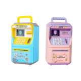 Maxbell Electronic Fingerprint ATM Piggy Bank Password ATM Machine for Children Kids Blue