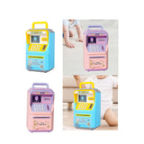 Maxbell Electronic Fingerprint ATM Piggy Bank Password ATM Machine for Children Kids Blue