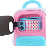 Maxbell ATM Savings Bank Fingerprint and Password Money Saving Box for Kids Children Pink