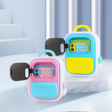 Maxbell ATM Savings Bank Fingerprint and Password Money Saving Box for Kids Children Pink