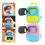 Maxbell ATM Savings Bank Fingerprint and Password Money Saving Box for Kids Children Pink