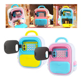 Maxbell ATM Savings Bank Fingerprint and Password Money Saving Box for Kids Children Pink