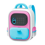 Maxbell ATM Savings Bank Fingerprint and Password Money Saving Box for Kids Children Pink