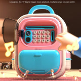 Maxbell ATM Savings Bank Fingerprint and Password Money Saving Box for Kids Children Pink