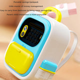 Maxbell ATM Savings Bank Fingerprint and Password Money Saving Box for Kids Children Blue