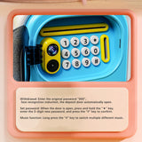 Maxbell ATM Savings Bank Fingerprint and Password Money Saving Box for Kids Children Blue