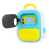 Maxbell ATM Savings Bank Fingerprint and Password Money Saving Box for Kids Children Blue