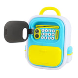 Maxbell ATM Savings Bank Fingerprint and Password Money Saving Box for Kids Children Blue