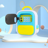 Maxbell ATM Savings Bank Fingerprint and Password Money Saving Box for Kids Children Blue