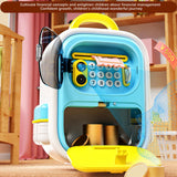 Maxbell ATM Savings Bank Fingerprint and Password Money Saving Box for Kids Children Blue