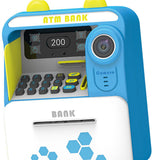 Maxbell ATM Piggy Bank Early Development Auto Scroll ATM Machine for Boys Girls Kids Blue