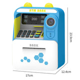 Maxbell ATM Piggy Bank Early Development Auto Scroll ATM Machine for Boys Girls Kids Blue