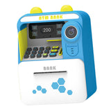 Maxbell ATM Piggy Bank Early Development Auto Scroll ATM Machine for Boys Girls Kids Blue