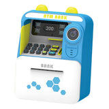 Maxbell ATM Piggy Bank Early Development Auto Scroll ATM Machine for Boys Girls Kids Blue