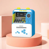 Maxbell ATM Piggy Bank Early Development Auto Scroll ATM Machine for Boys Girls Kids Blue