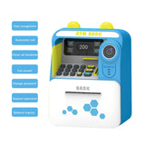 Maxbell ATM Piggy Bank Early Development Auto Scroll ATM Machine for Boys Girls Kids Blue