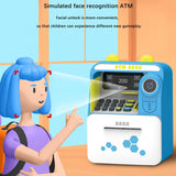 Maxbell ATM Piggy Bank Early Development Auto Scroll ATM Machine for Boys Girls Kids Blue