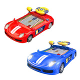 Maxbell Electric Simulation Steering Wheel Toy Simulation Driving for Teens Children Red