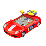 Maxbell Electric Simulation Steering Wheel Toy Simulation Driving for Teens Children Red