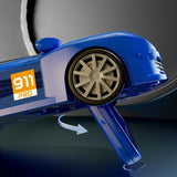 Maxbell Electric Simulation Steering Wheel Toy Simulation Driving for Teens Children Blue