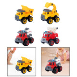Maxbell Children Construction Truck Screwdriver Toy Take Apart Car Toy for Children Digger