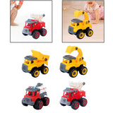 Maxbell Children Construction Truck Screwdriver Toy Take Apart Car Toy for Children Digger