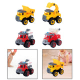 Maxbell Children Construction Truck Screwdriver Toy Take Apart Car Toy for Children Digger