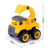 Maxbell Children Construction Truck Screwdriver Toy Take Apart Car Toy for Children Digger