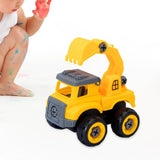 Maxbell Children Construction Truck Screwdriver Toy Take Apart Car Toy for Children Digger