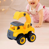 Maxbell Children Construction Truck Screwdriver Toy Take Apart Car Toy for Children Digger