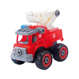 Maxbell Children Construction Truck Screwdriver Toy Take Apart Car Toy for Children Fire Truck