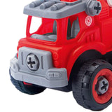 Maxbell Children Construction Truck Screwdriver Toy Take Apart Car Toy for Children Fire Truck