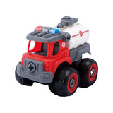 Maxbell Children Construction Truck Screwdriver Toy Take Apart Car Toy for Children Watering Cart