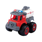 Maxbell Children Construction Truck Screwdriver Toy Take Apart Car Toy for Children Watering Cart