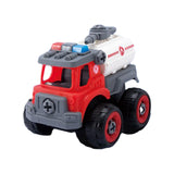 Maxbell Children Construction Truck Screwdriver Toy Take Apart Car Toy for Children Watering Cart