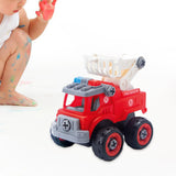 Maxbell Children Construction Truck Screwdriver Toy Take Apart Car Toy for Children Watering Cart