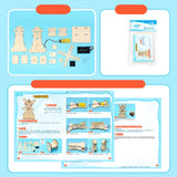 Maxbell DIY Windmill Science Toy Teaching Aids for 9 10 11 12 13 14 Teens Girls Boys