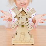 Maxbell DIY Windmill Science Toy Teaching Aids for 9 10 11 12 13 14 Teens Girls Boys