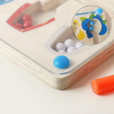 Maxbell Color Matching Game for 3+ Year Old Learning Counting Magnetic Puzzle Boards