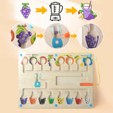 Maxbell Color Matching Game for 3+ Year Old Learning Counting Magnetic Puzzle Boards