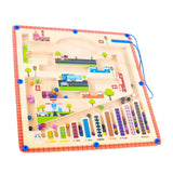 Maxbell Maze Magnetic Puzzle Game 30x30cm for Preschool Activity Travel Toy Ages 3-5
