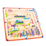 Maxbell Maze Magnetic Puzzle Game 30x30cm for Preschool Activity Travel Toy Ages 3-5