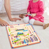 Maxbell Maze Magnetic Puzzle Game 30x30cm for Preschool Activity Travel Toy Ages 3-5