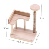Maxbell 1:12 Dollhouse Cat Climbing Frame Cat Scratch Post for Miniature Scene style A